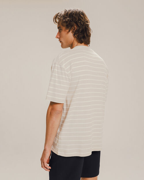 Playera Fit Relajado Arena